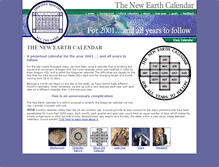 Tablet Screenshot of newearthcalendar.com